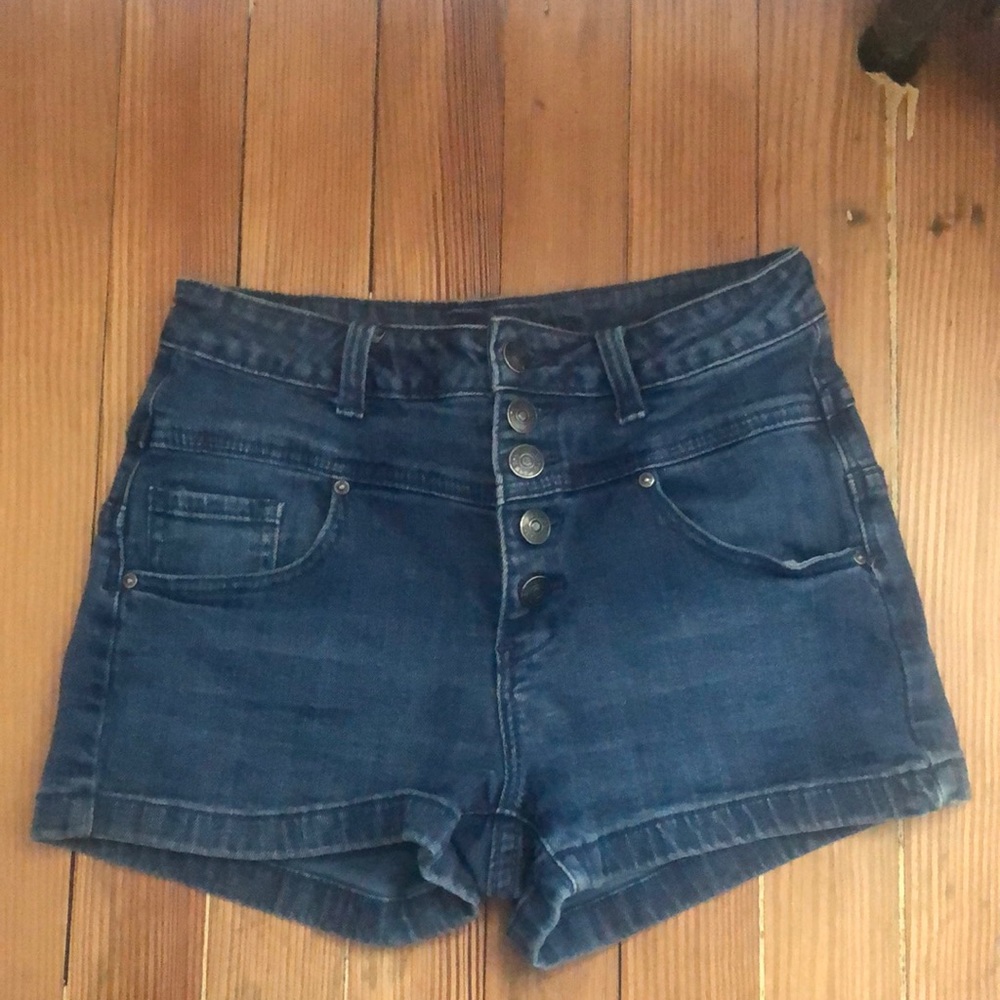 High Rise Jean Shorts